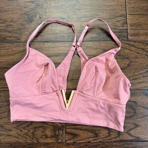 Victoria’s Secret light pink gold V bar unlined wireless bralette